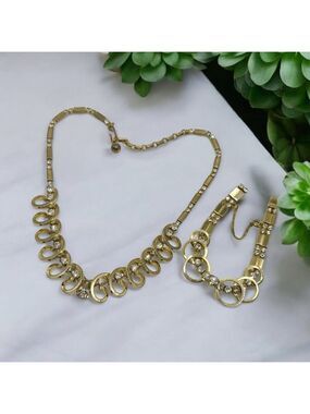 Vintage Sarah Coventry Celestial Fire Rhinestone Set